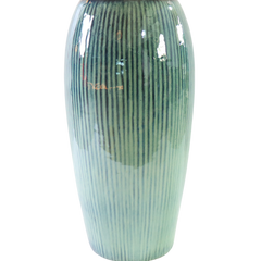 Ceramiczna doniczka Milano - jasnoniebieska