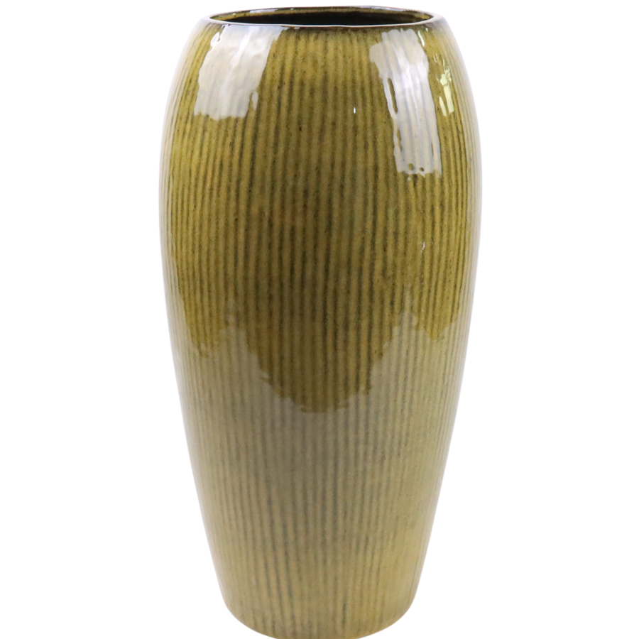 Doniczka ceramiczna Milano - Żółta - XXL (31 x 61 cm)