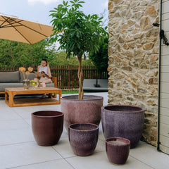 Keramický květináč LANCELOT - Fialový