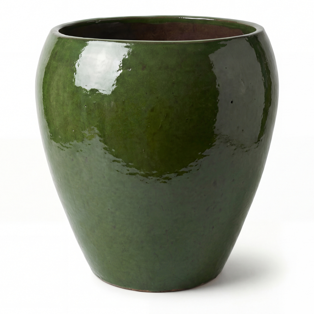 Duża doniczka ceramiczna LAFONTAINE 2 - Delikatna zieleń - XXL (68x68 cm)