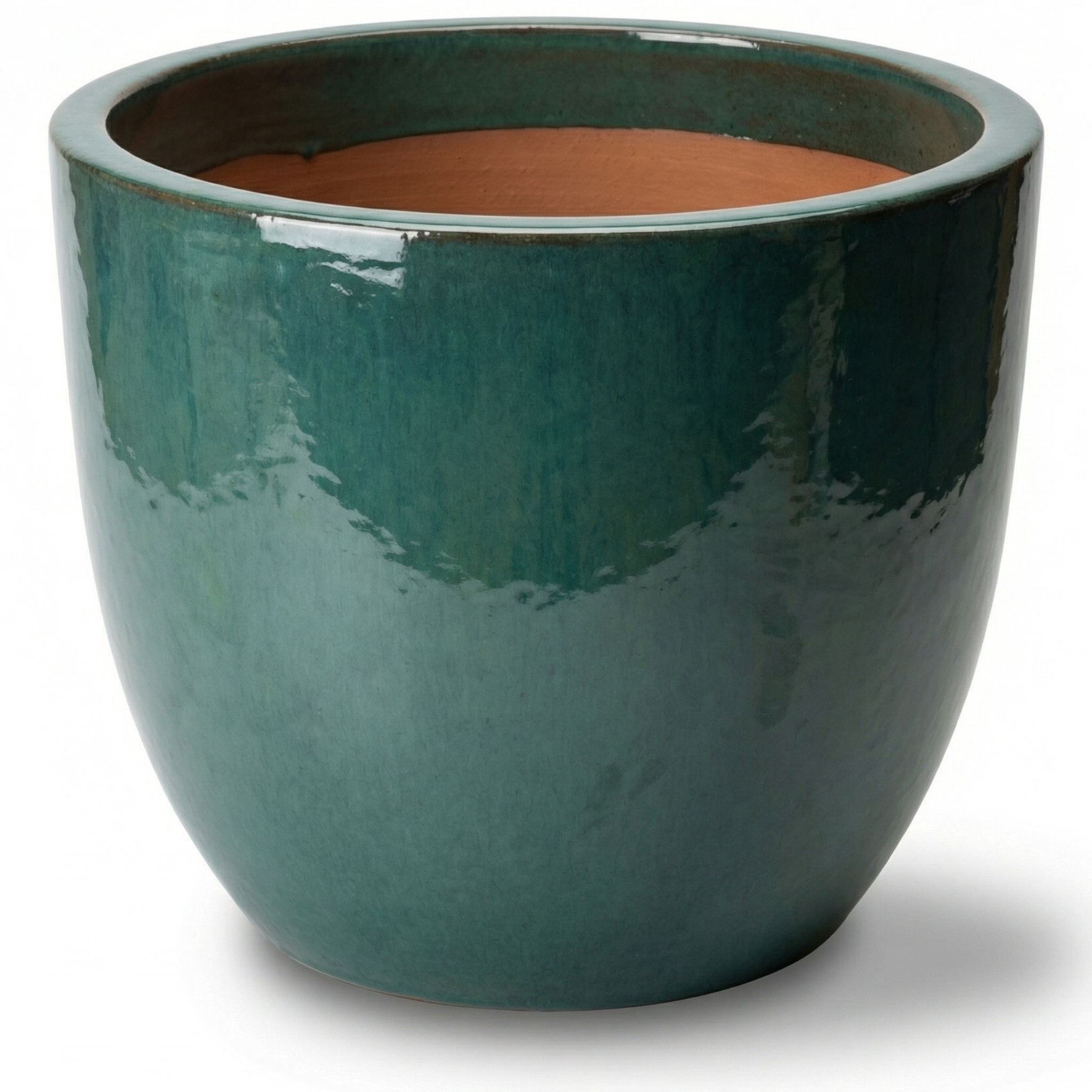 Ceramiczna doniczka LANCELOT Jadeitowy – Provencelia, ręcznie robiona, mrozoodporna