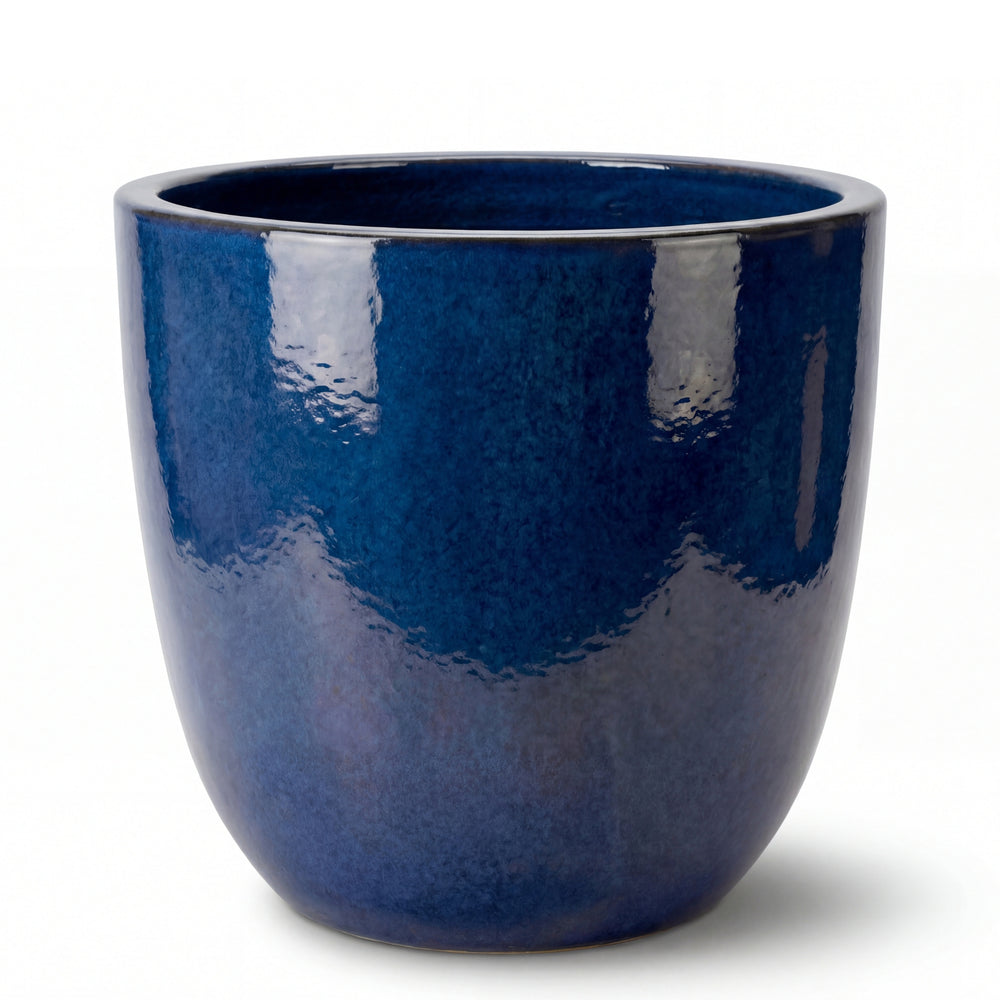 Doniczka ceramiczna LANCELOT - Północny błękit - M (36 cm x 34 cm)