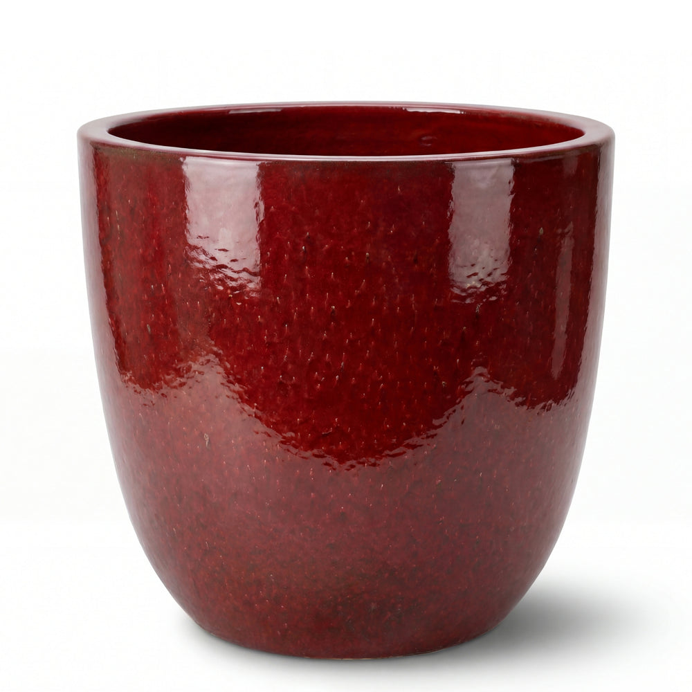 Doniczka ceramiczna LANCELOT - Ceglasta czerwień - M (36 cm x 34 cm)