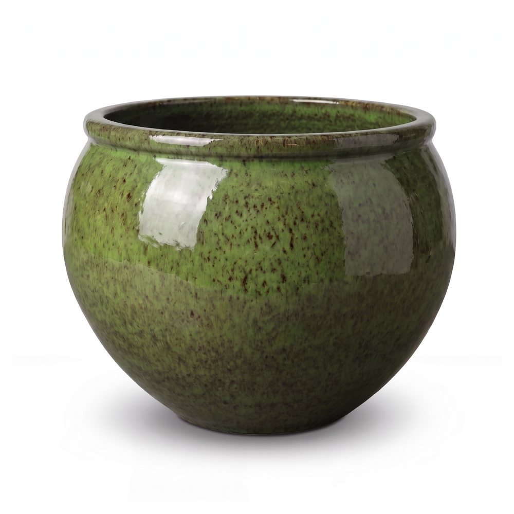 Keramický květináč Lutece - Tropická zelená - XL (53 cm x 43 cm)