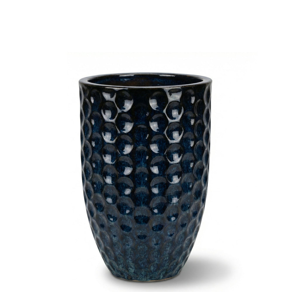 Doniczka ceramiczna MEROVEE - Lodowo-niebieska - M (23 cm x 35 cm)