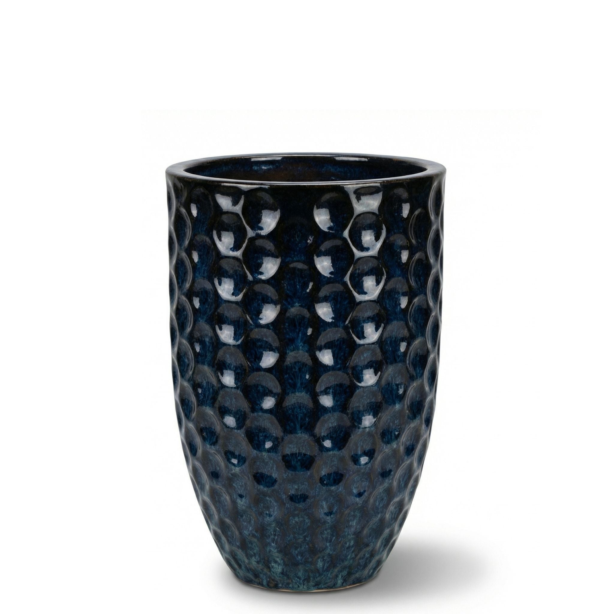 Doniczka ceramiczna MEROVEE - Lodowo-niebieska - M (23 cm x 35 cm)