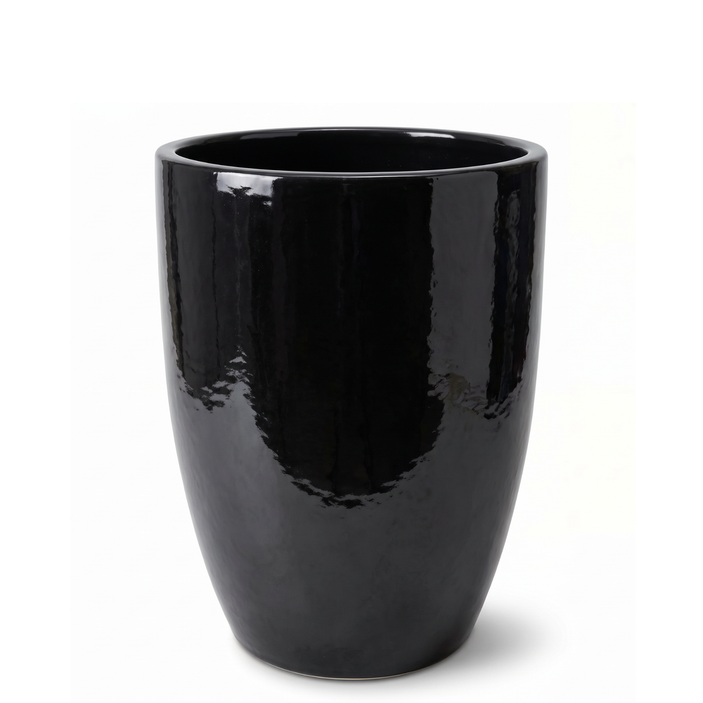 Doniczka ceramiczna Mazarin 2 - Czarna - L (37 x 49 cm)