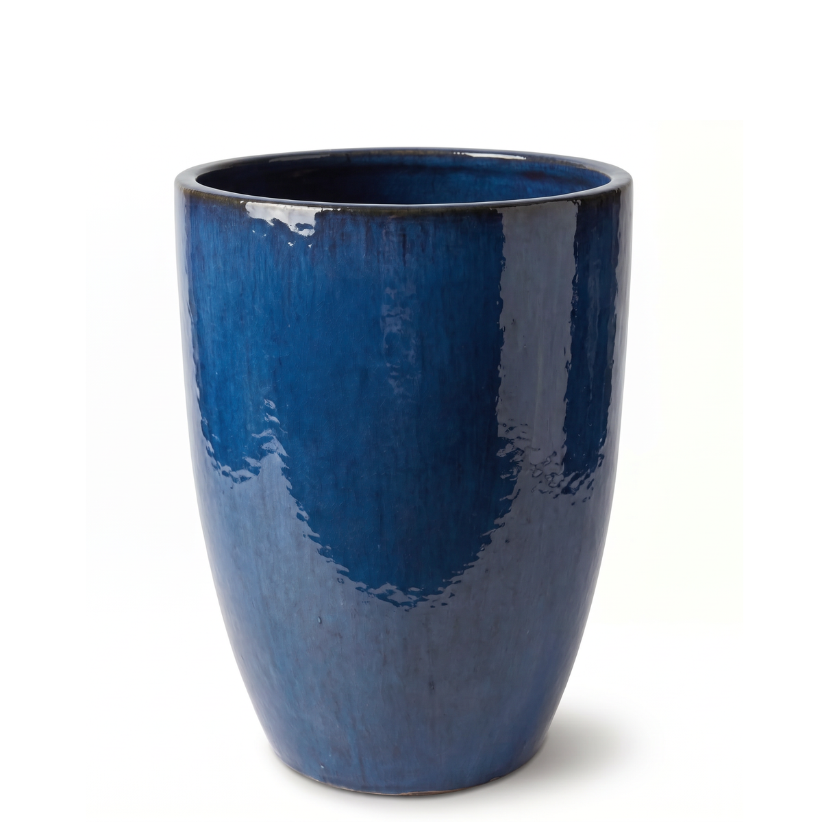 Doniczka ceramiczna Mazarin 2 – Lazurowo-niebieska, L (37 x 49 cm)