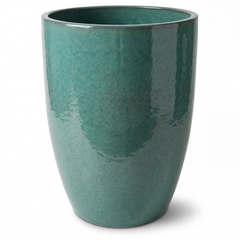 Doniczka ceramiczna Mazarin - czarno-zielona