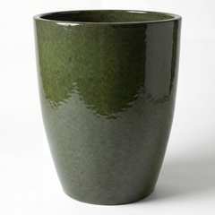 Doniczka ceramiczna Mazarin - czarno-zielona