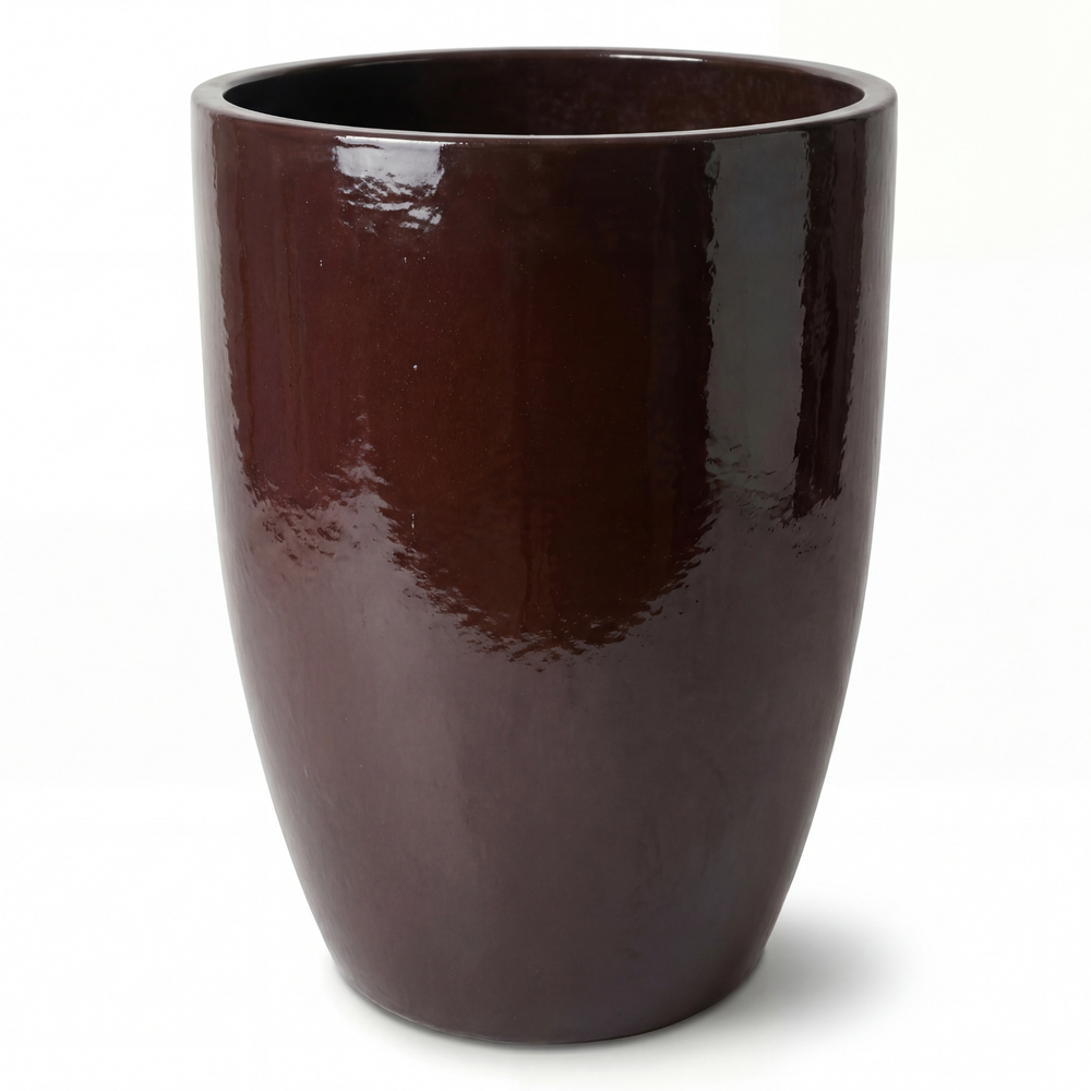 Doniczka ceramiczna Mazarin - Bordowa - L (37 x 49 cm)
