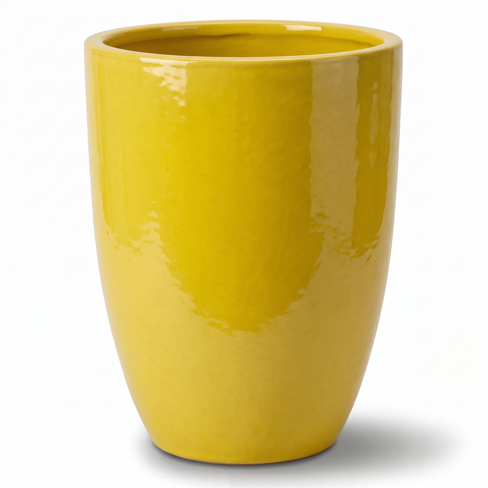 Doniczka ceramiczna Mazarin 2 - Żółta - XXL (57 x 70 cm)