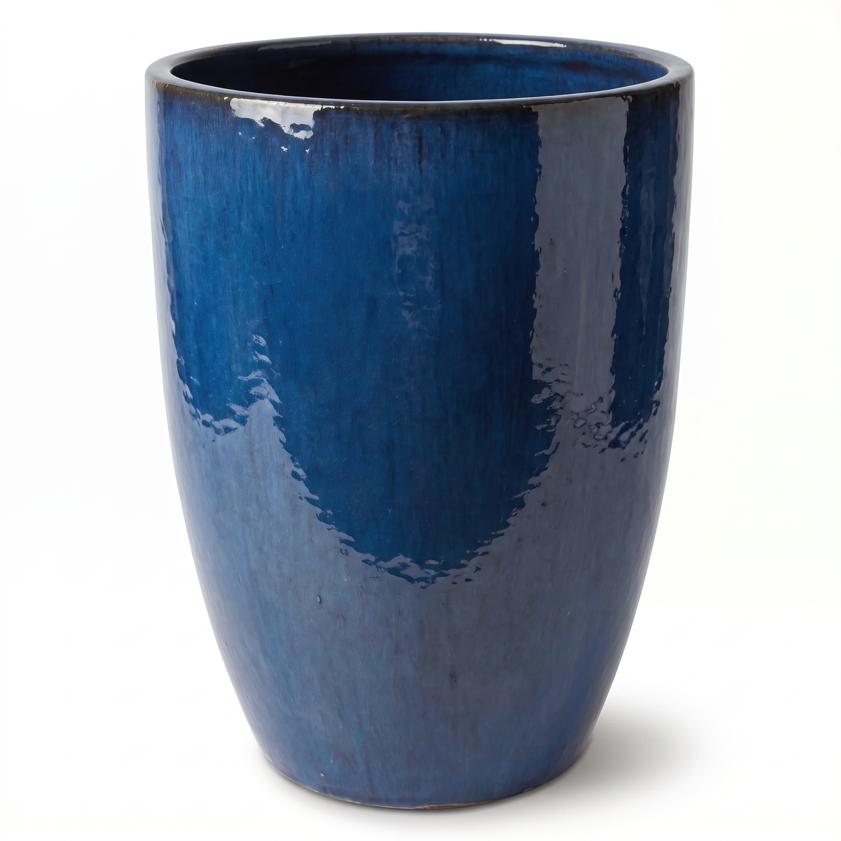 Doniczka ceramiczna Mazarin 2 – Lazurowo-niebieska, XXL (57 x 70 cm)