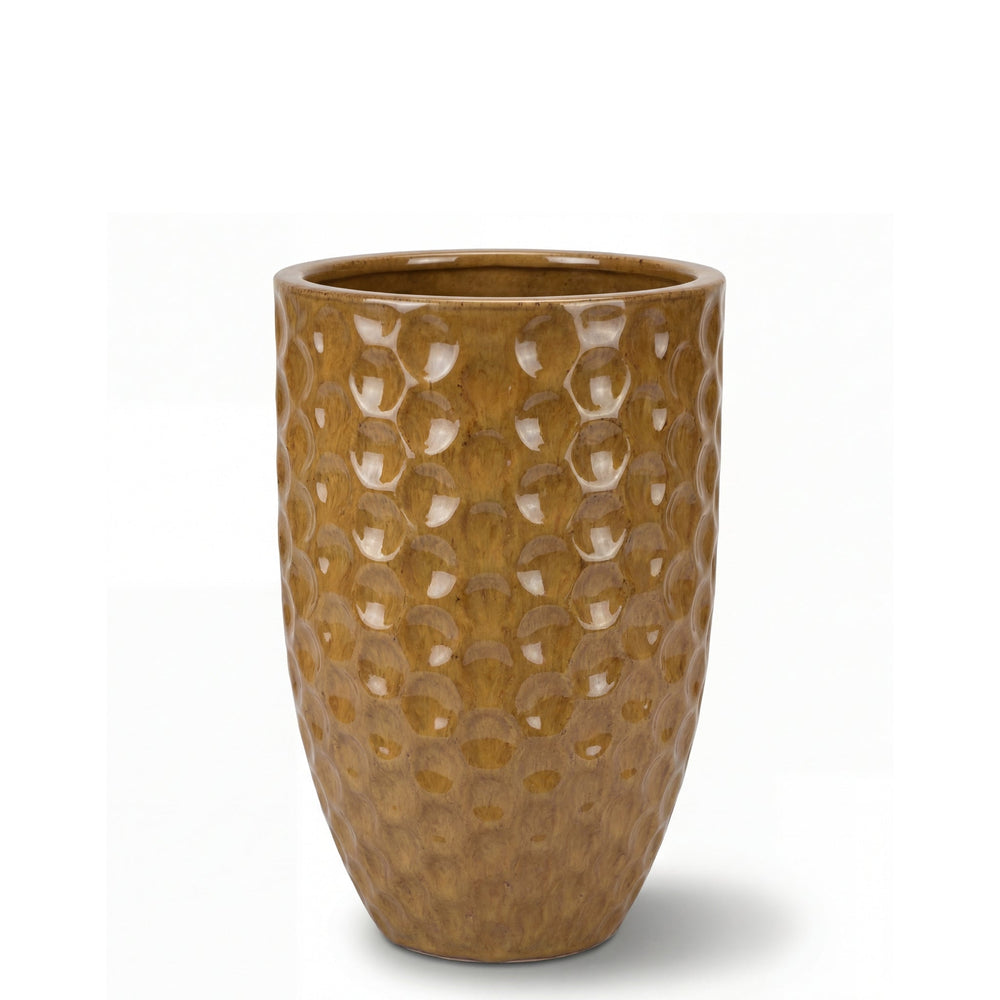 Doniczka ceramiczna MEROVEE - Pustynna żółć - L (30 x 45 cm)