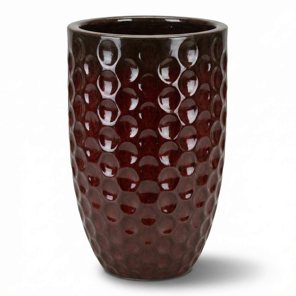 Doniczka ceramiczna MEROVEE - Ceglasta czerwień - M (23 x 35 cm)