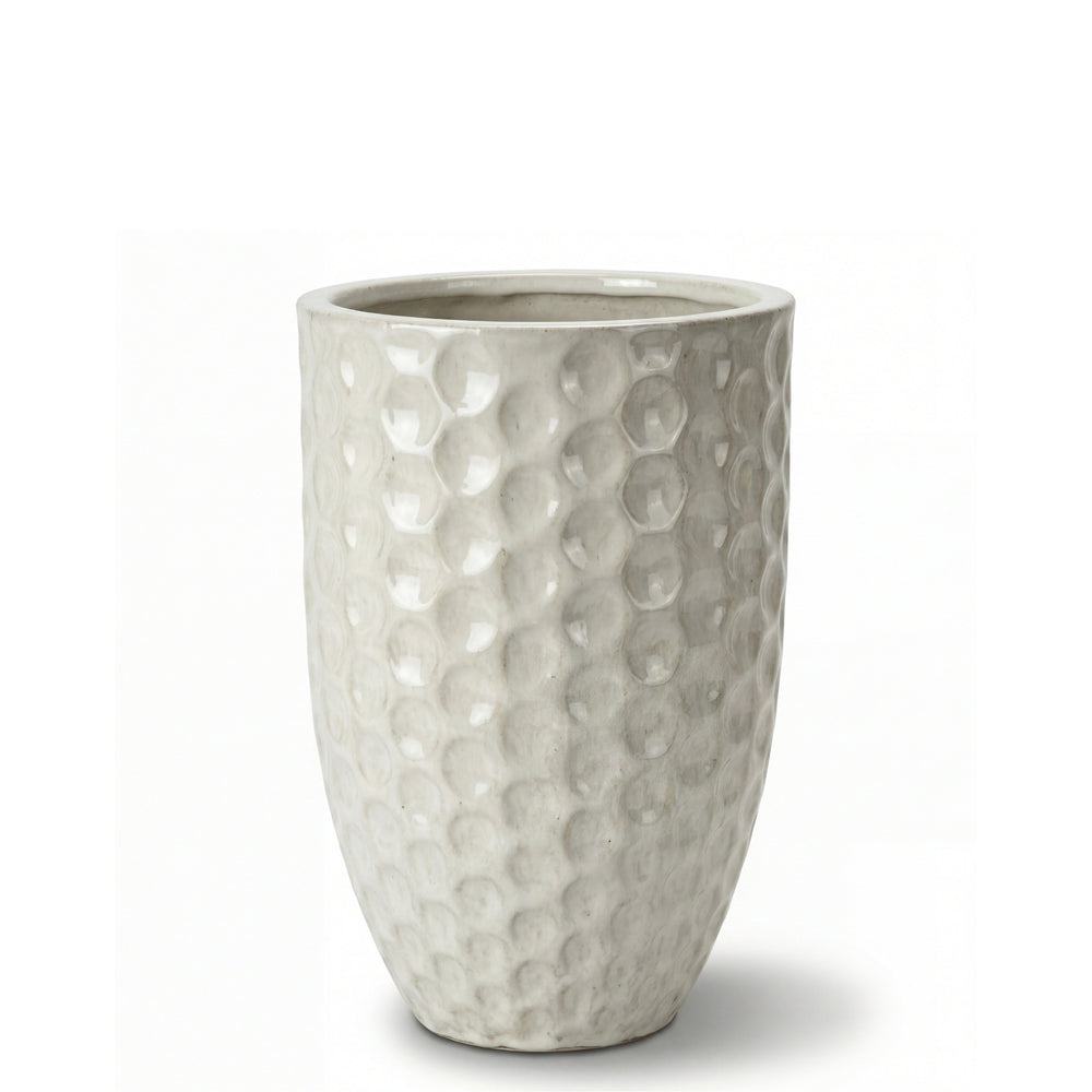 Doniczka ceramiczna MEROVEE - Kremowa - M (23 x 35 cm)