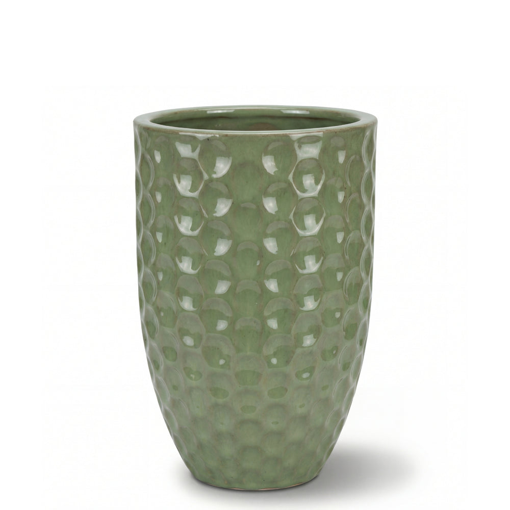 Doniczka ceramiczna MEROVEE - Nefrytowa perła - L (30 x 45 cm)