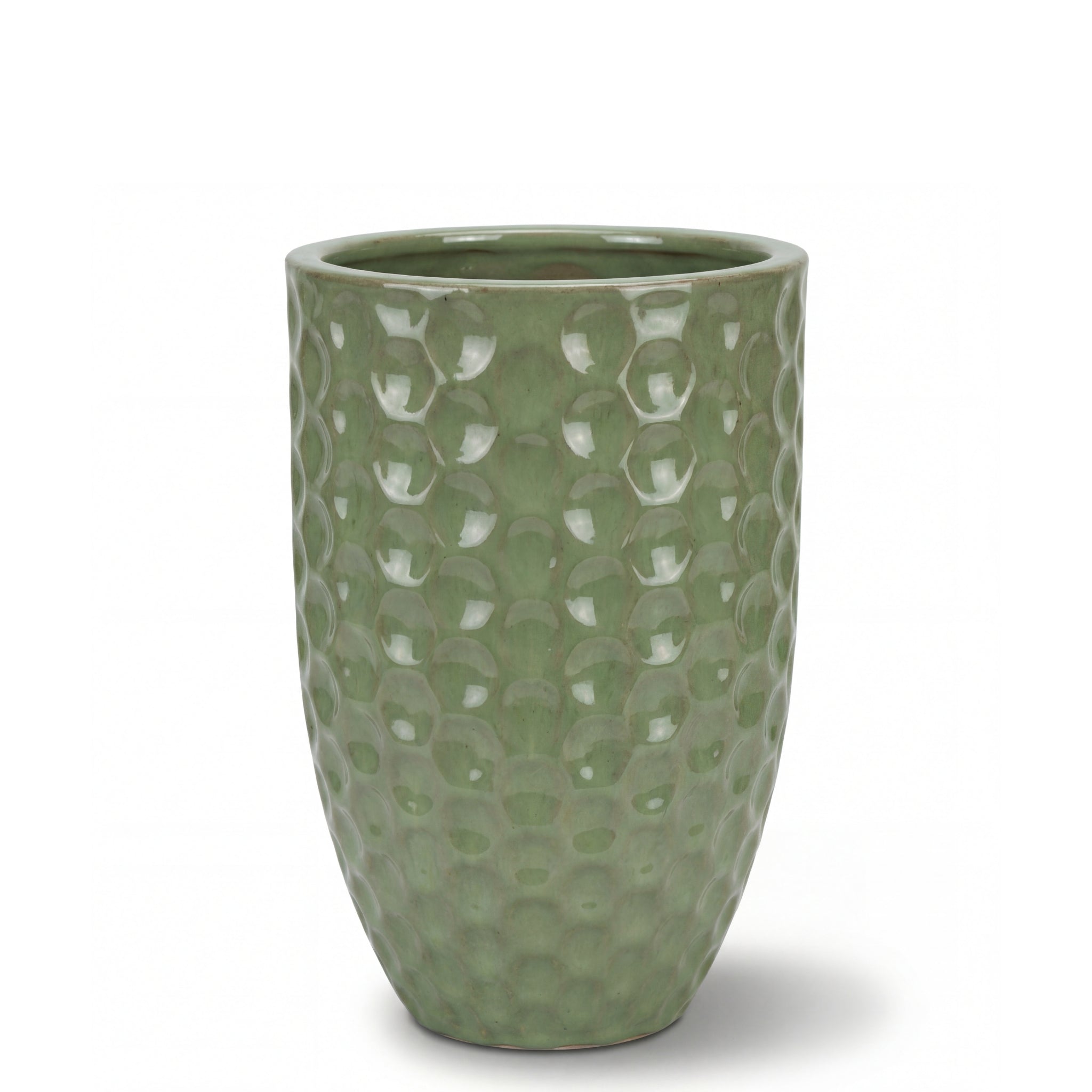 Doniczka ceramiczna MEROVEE - Nefrytowa perła - L (30 x 45 cm)