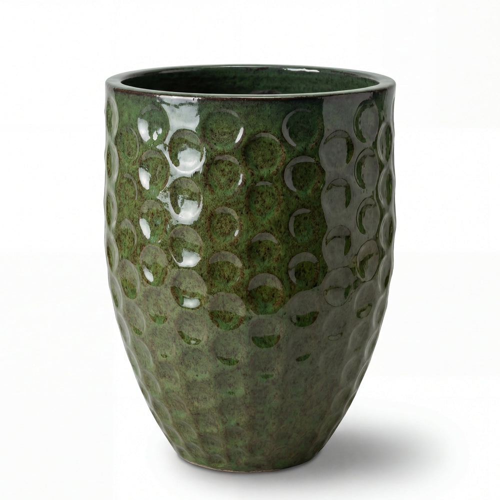 Doniczka ceramiczna MEROVEE - Tropikalna zieleń - XL (42 cm x 55 cm)