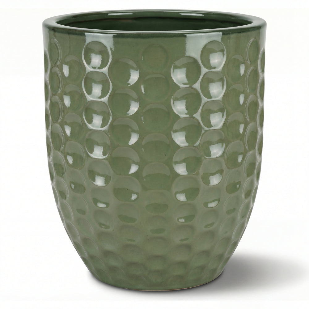 Doniczka ceramiczna MEROVEE - Nefrytowa perła - XXL (55 x 65 cm)