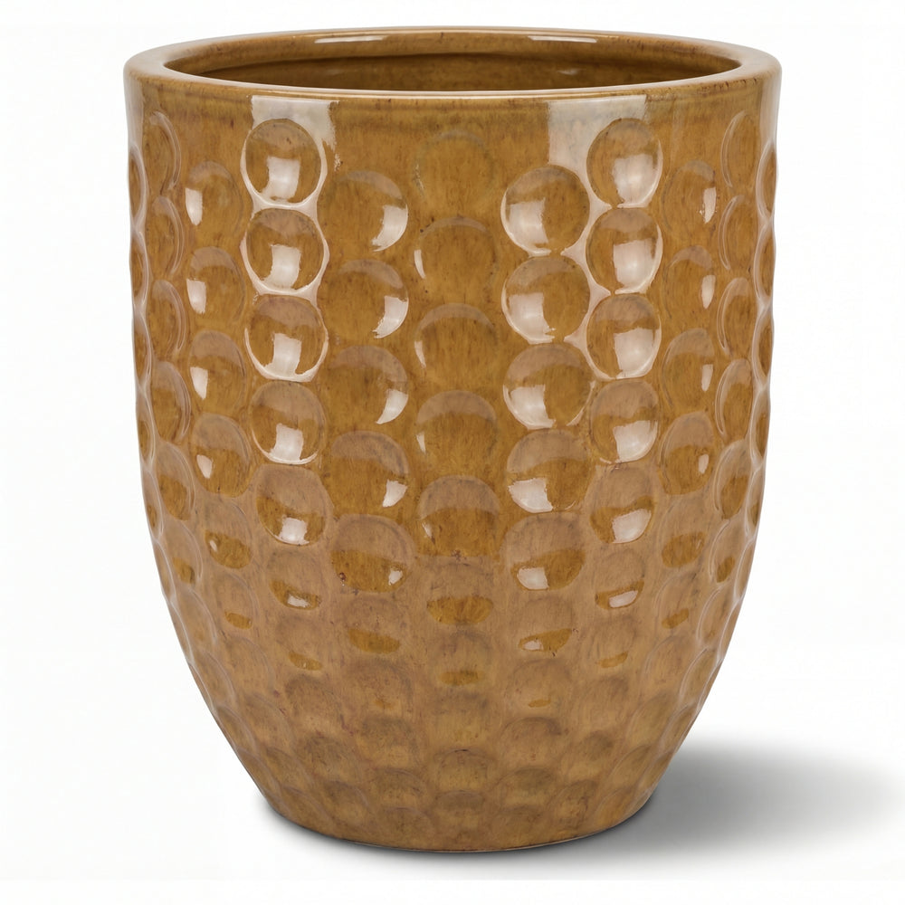 Doniczka ceramiczna MEROVEE - Pustynna żółć - XXL (55 x 65 cm)