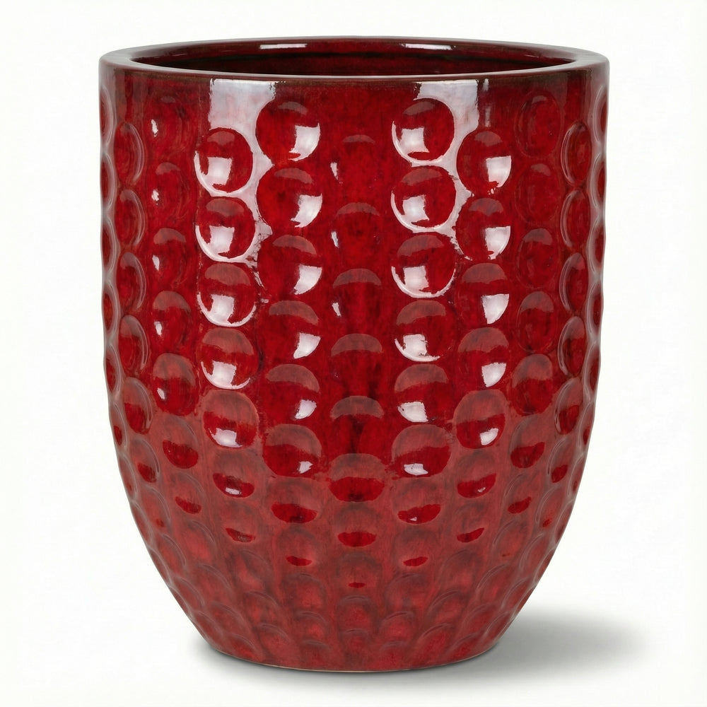 Doniczka ceramiczna MEROVEE - Tropikalna czerwień - XXL (55 cm x 65 cm)