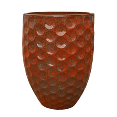 Doniczka ceramiczna MEROVEE - Pomarańczowa