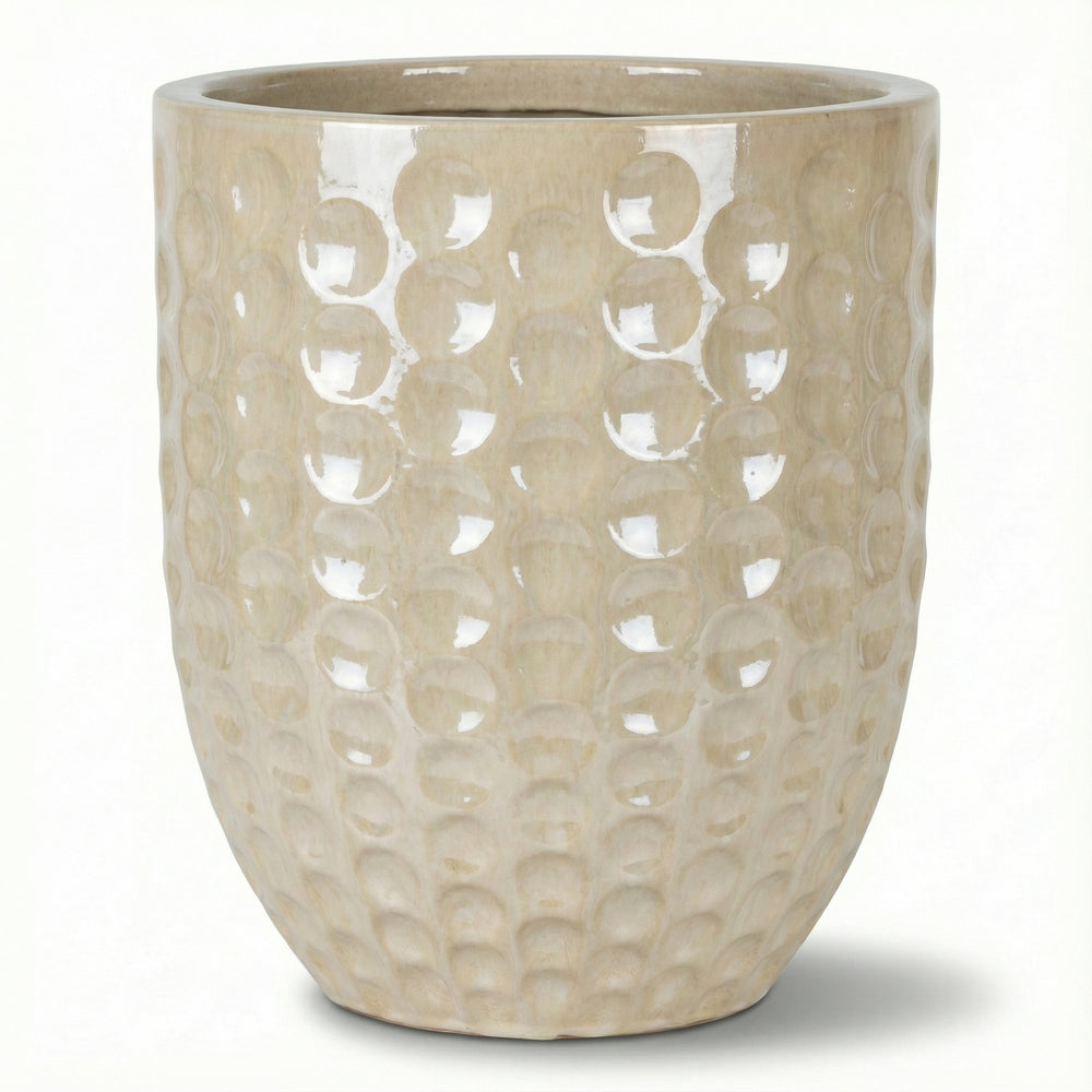 Doniczka ceramiczna MEROVEE - Perłowa - XXL (55 x 65 cm)