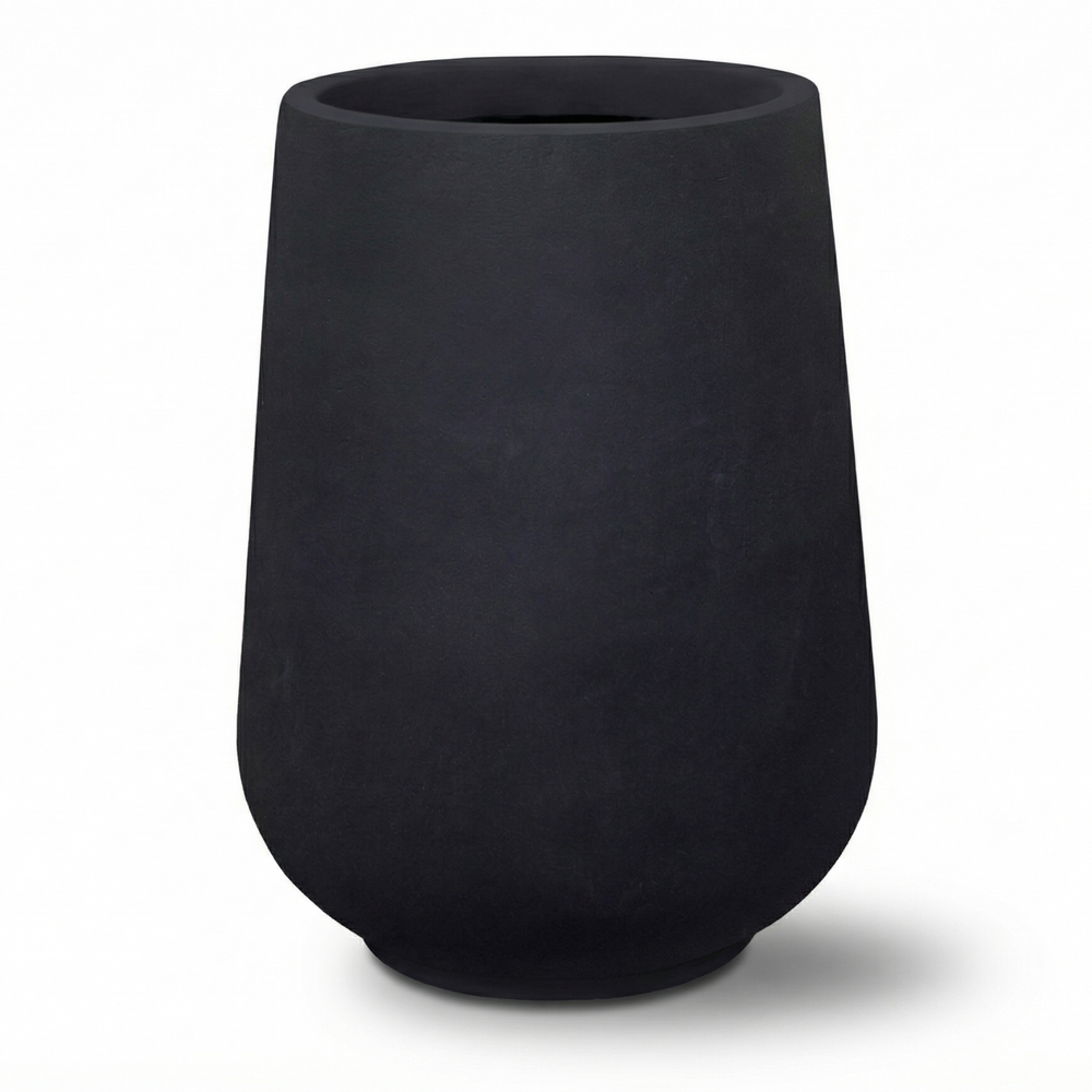 Donica betonowa MONOLITH - Matowa czerń - XL (40cm  x 53 cm)
