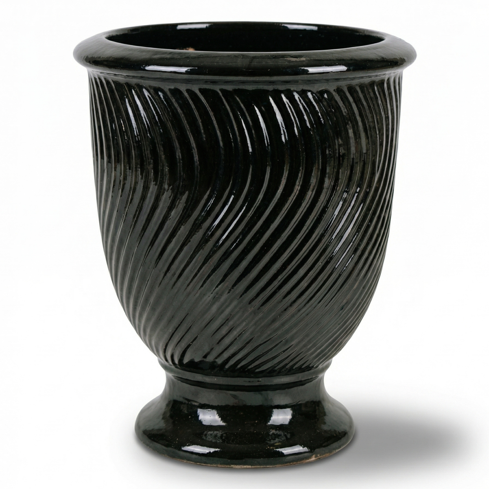 Doniczka ceramiczna Morgane - Czarny - XL (55 x 69 cm)