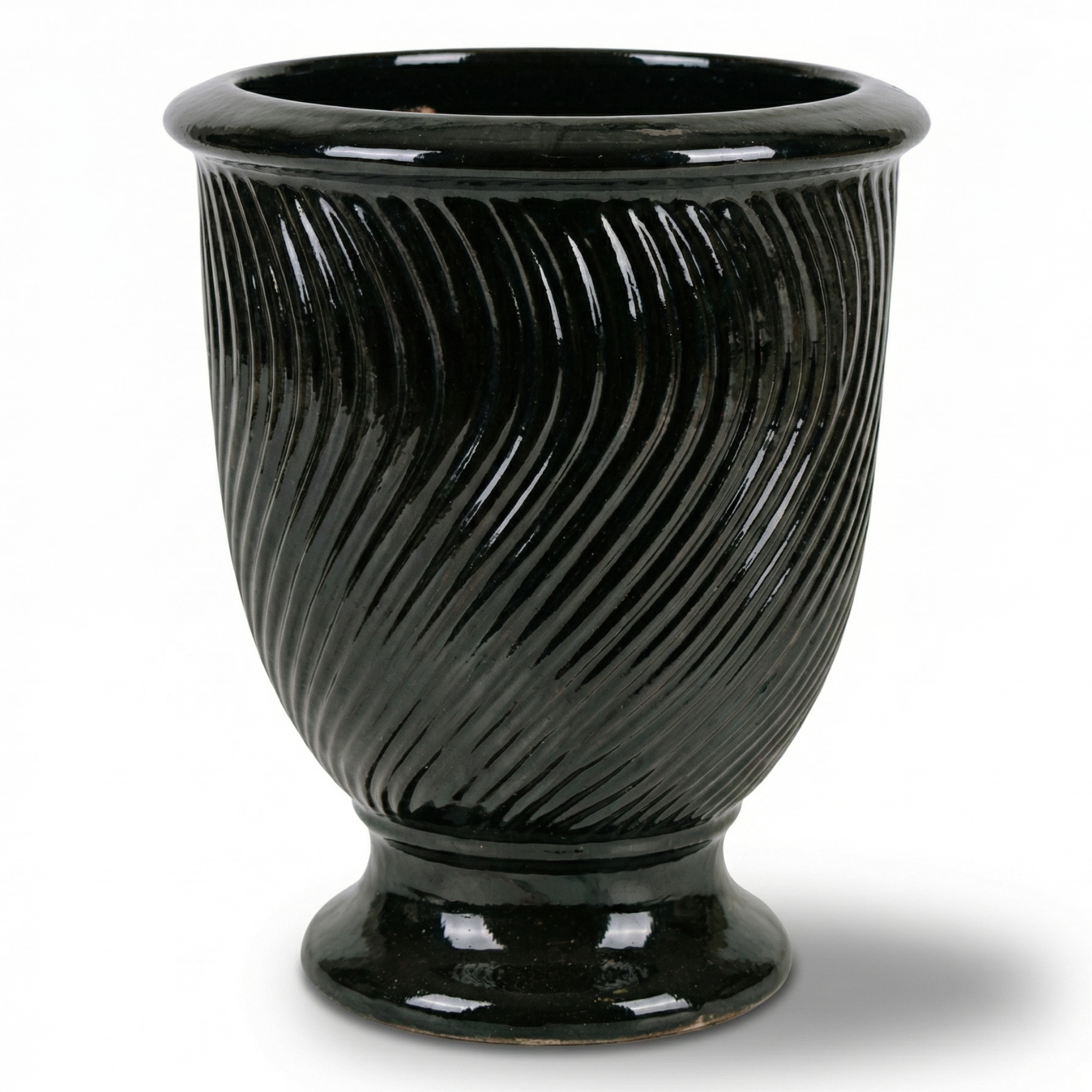 Ceramiczna doniczka MORGANE Czarny – Provencelia, ręcznie robiona, mrozoodporna