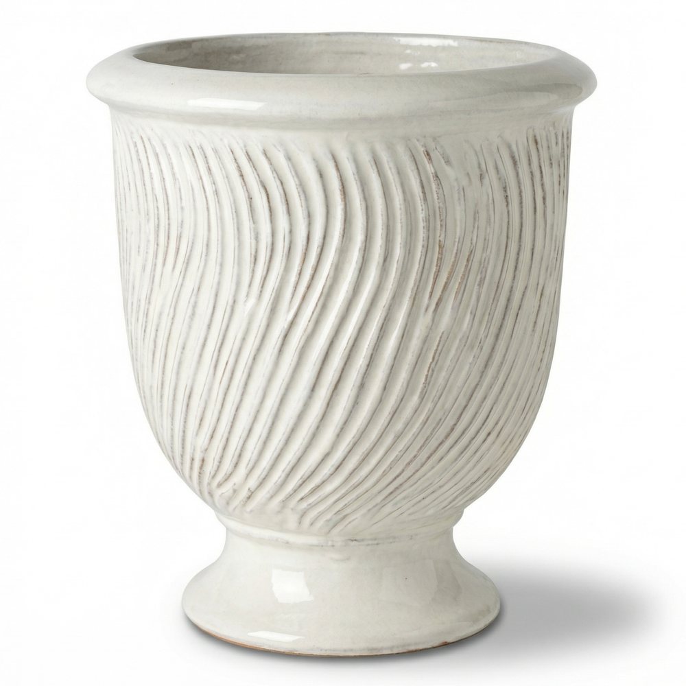 Doniczka ceramiczna Morgane - Kremowa - XL (55 x 69 cm)