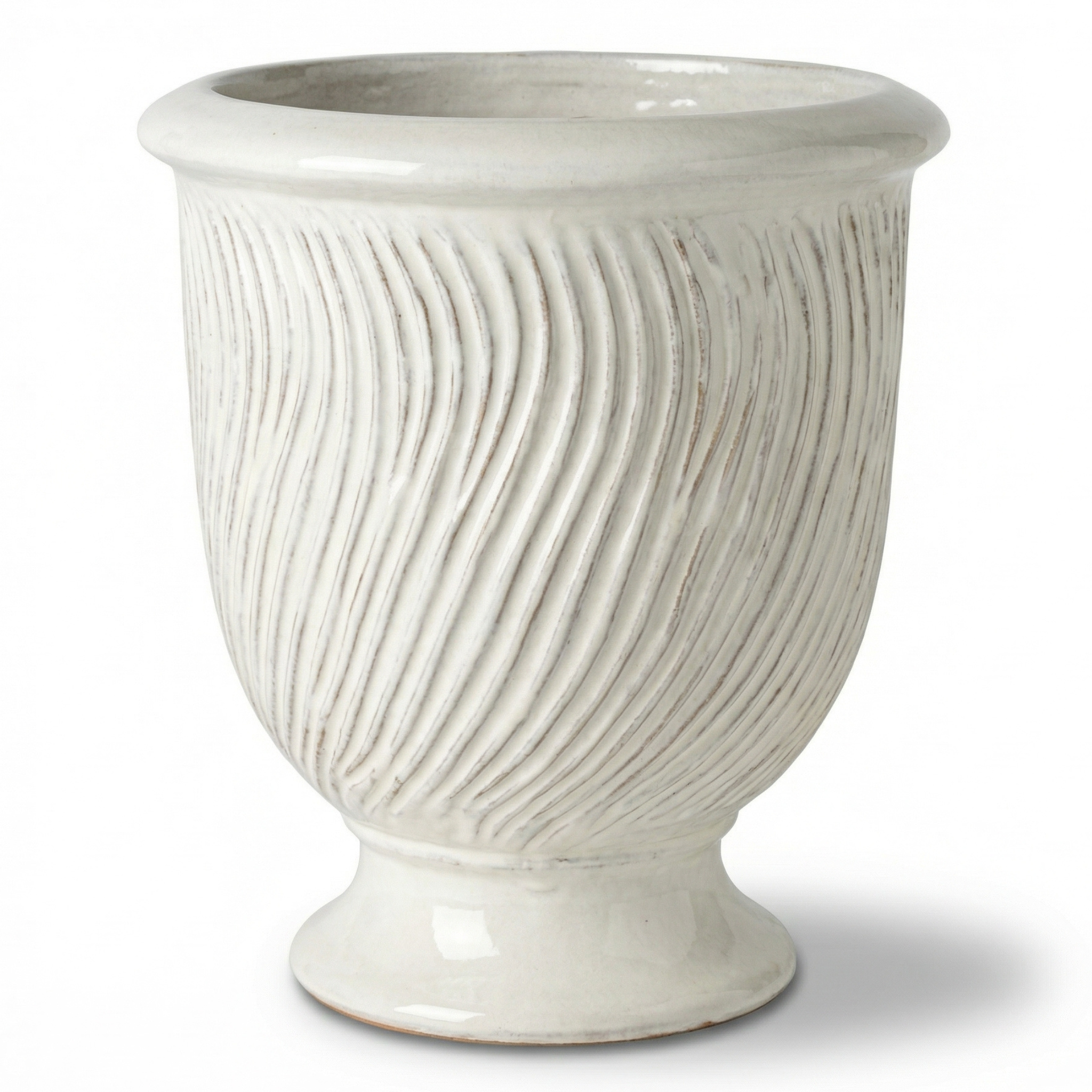 Doniczka ceramiczna MORGANE — ręcznie wykonywana, mrozoodporna | Provencelia