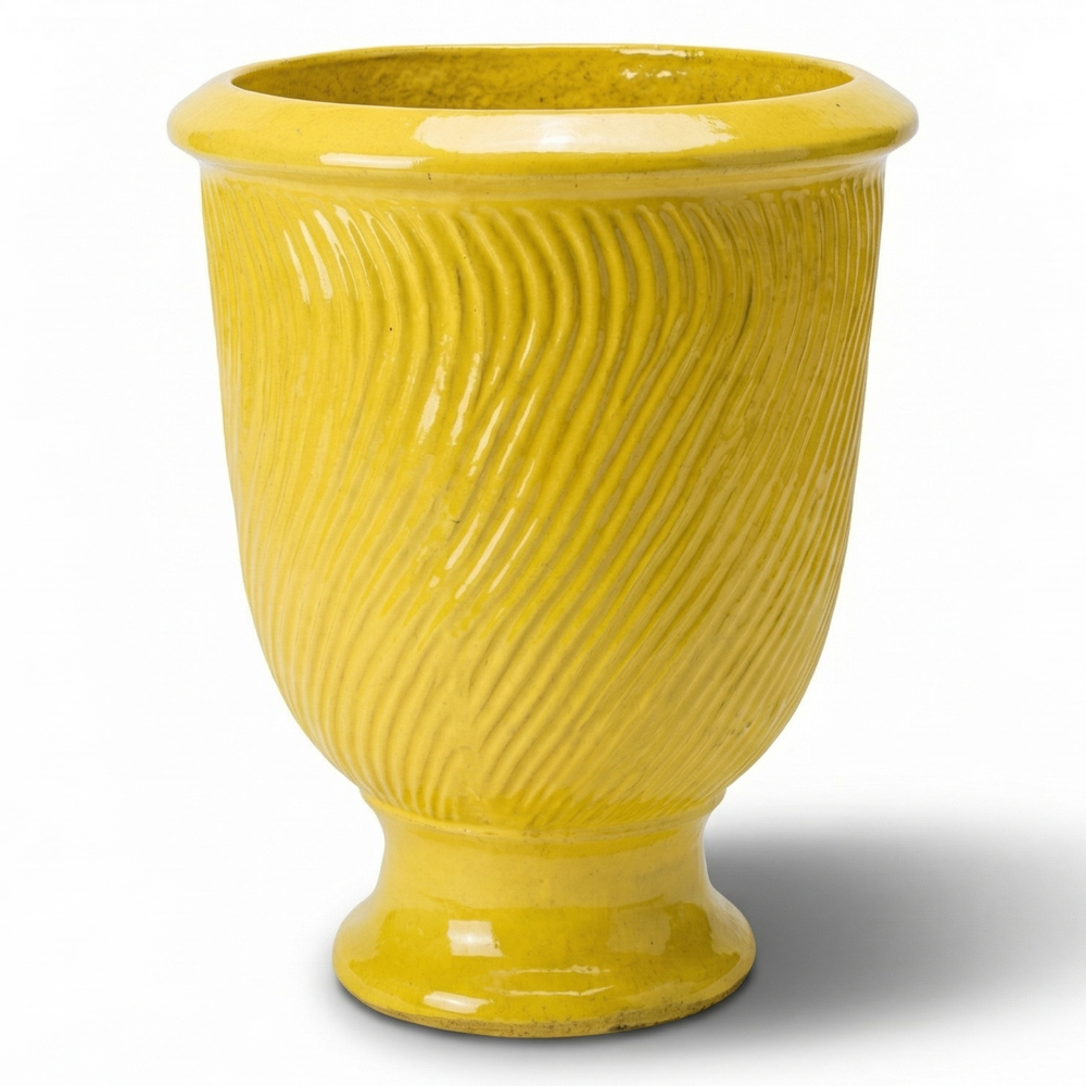 Doniczka ceramiczna Morgane - Żółta - XL (55 x 69 cm)