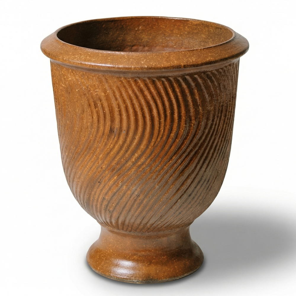 Ceramiczna doniczka Morgane - Rdzawy (Imitacja rdzy) - XL (55 x 69 cm)