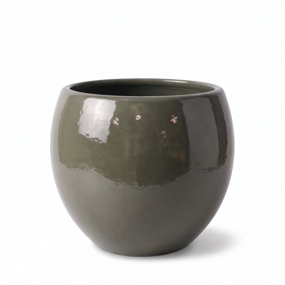 Doniczka ceramiczna Mozart - Khaki - L (43 x 35 cm)