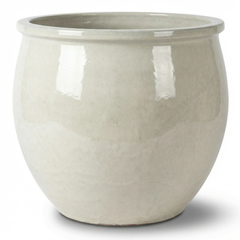 Doniczka ceramiczna Newton - Kremowa