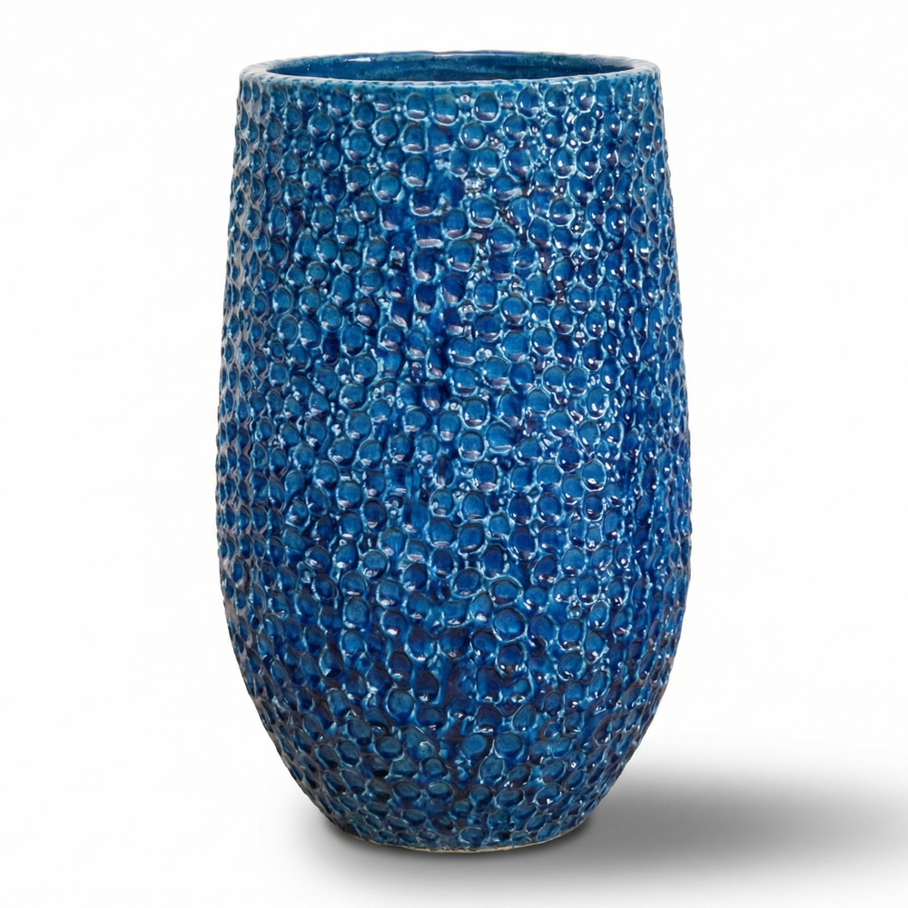 Doniczka ceramiczna Paris - Niebieska - XXL (39 x 63 cm)
