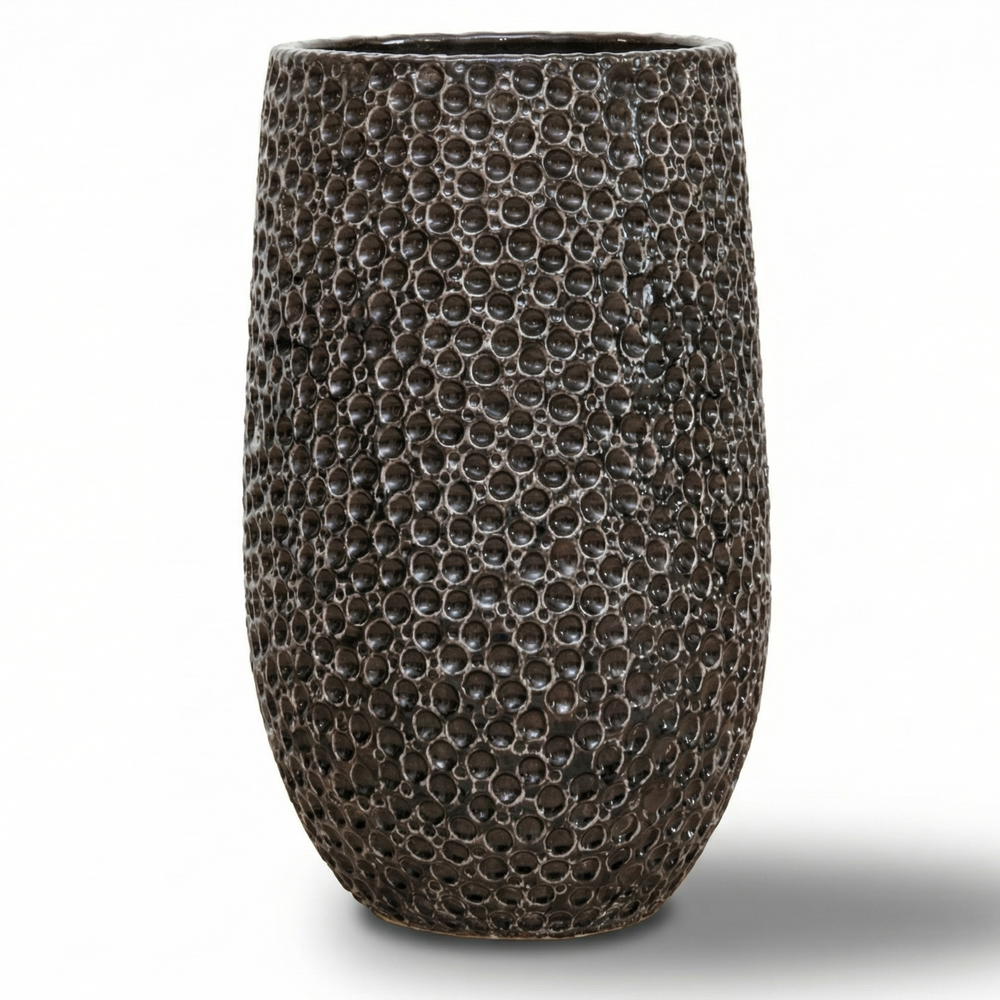 Doniczka ceramiczna Paris - Czarna - XXL (39 x 63 cm)