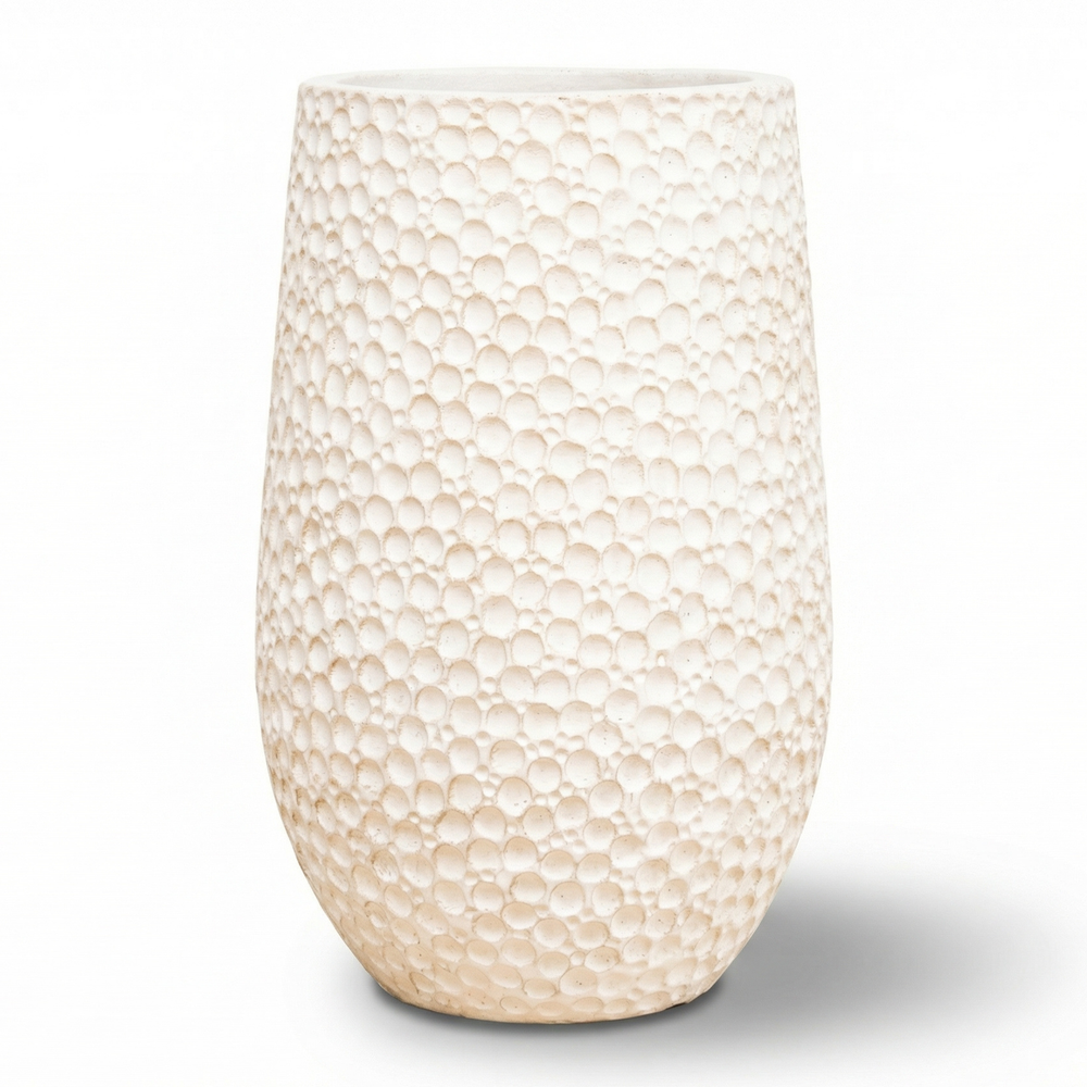 Doniczka ceramiczna Paris - Biała - XXL (39 x 63 cm)