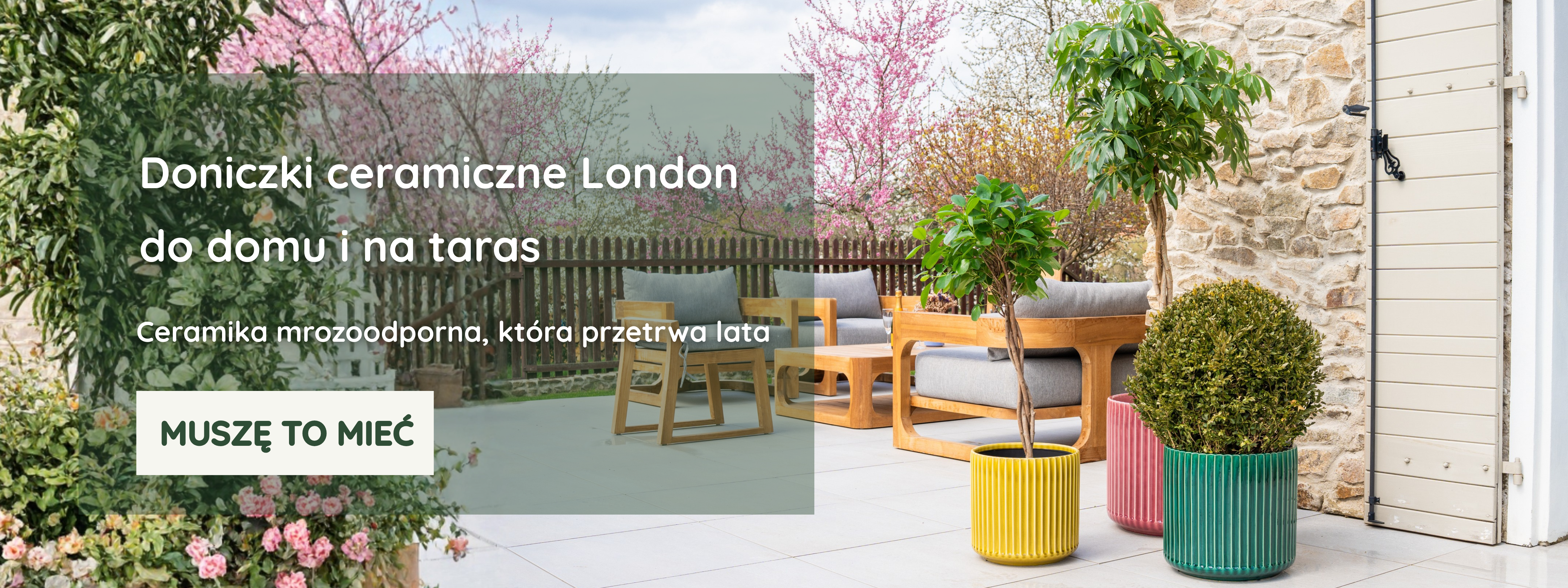 Kolekcja London — doniczki ceramiczne Provencelia, ręcznie wykonywane