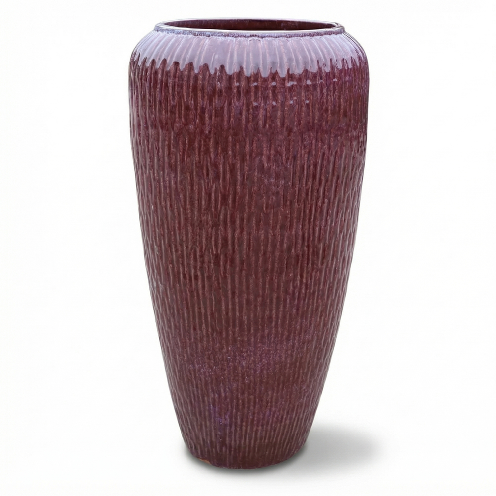Ceramiczna doniczka Pompadour - Fioletowa - L (30 x 57 cm)