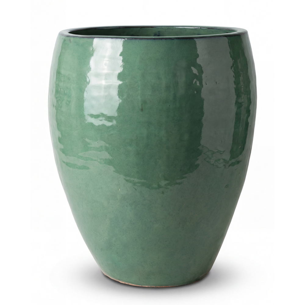 Doniczka ceramiczna Posejdon - Nefryt - S: 28 x 31 cm