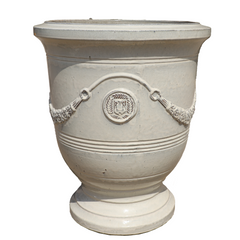 Doniczka ceramiczna RICHELIEU - Kremowa