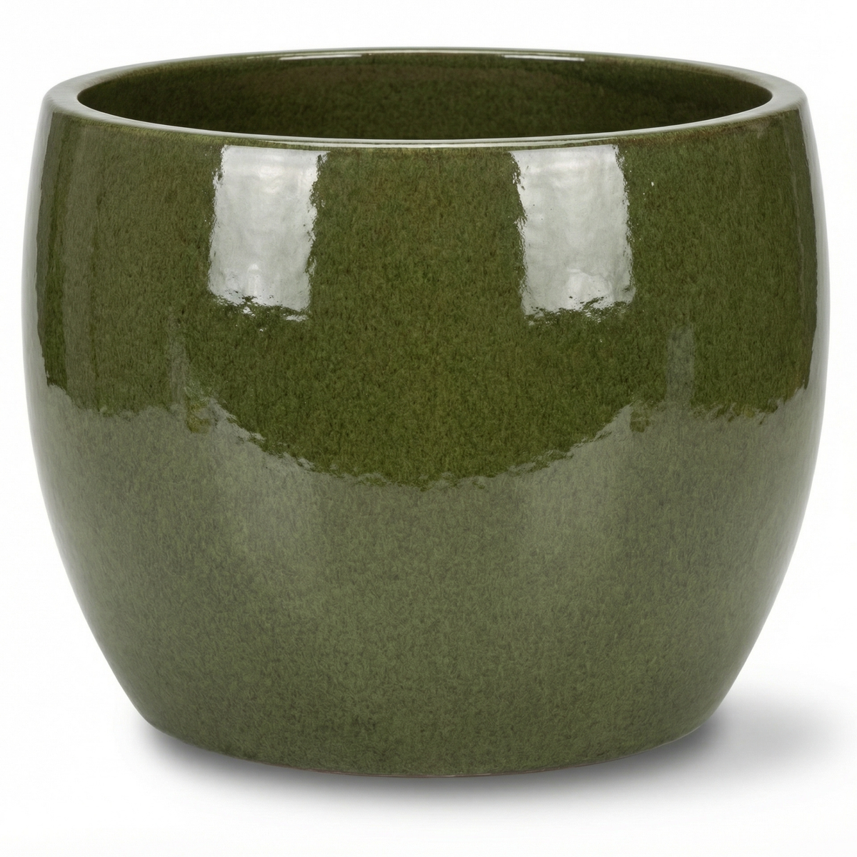Ceramiczna doniczka ROMULUS Tropikalna zieleń – Provencelia, ręcznie robiona, mrozoodporna