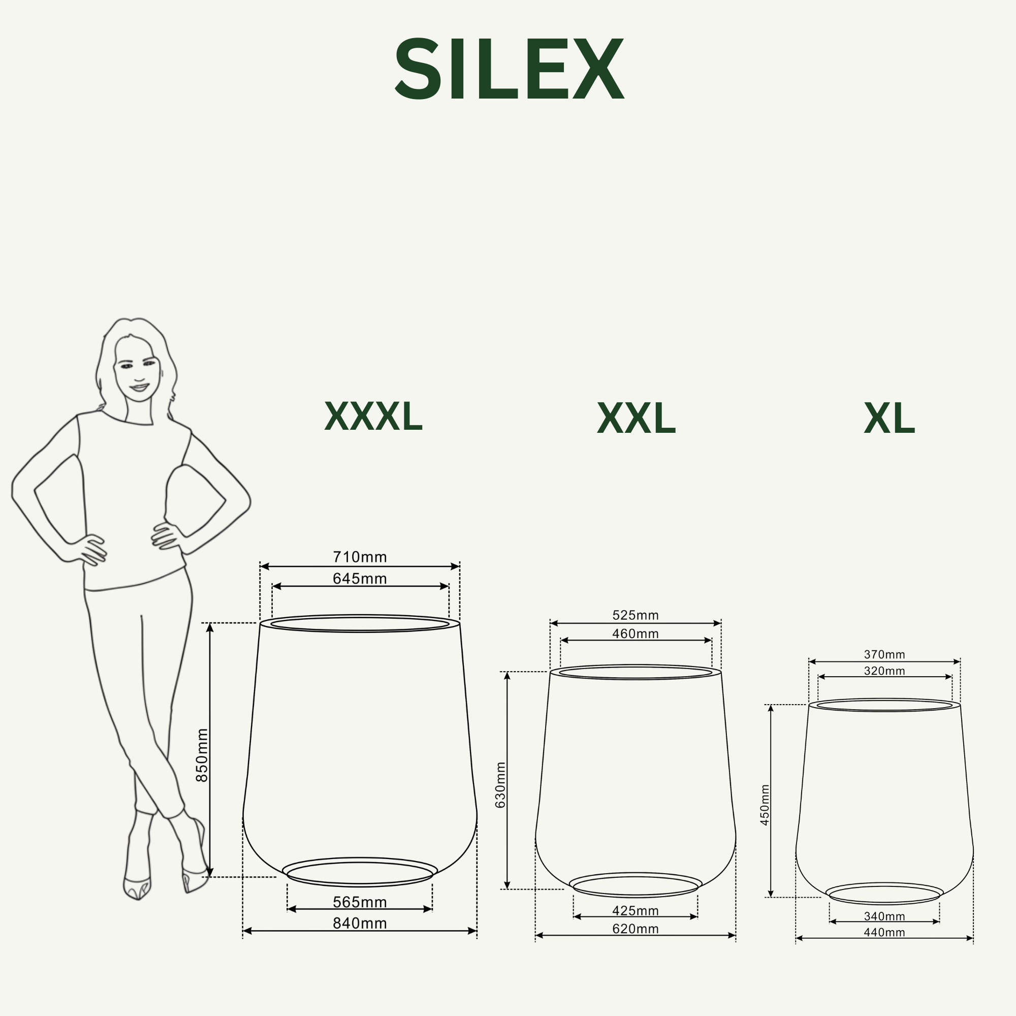 Doniczka SILEX — szkliwiona, mrozoodporna do −25 °C | Provencelia