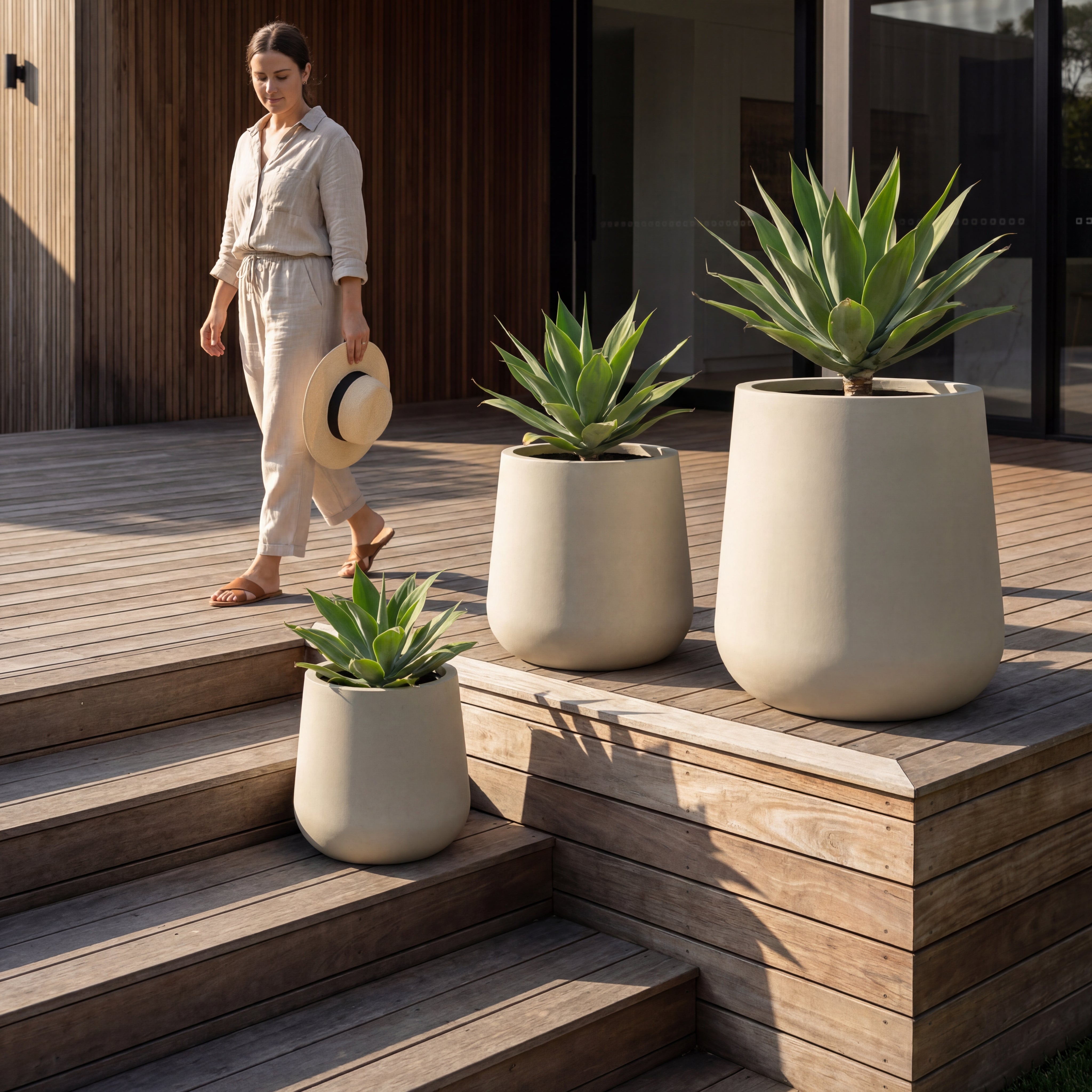 Doniczka ceramiczna SILEX — ręcznie wykonywana, mrozoodporna | Provencelia