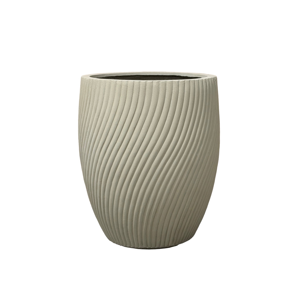 Doniczka betonowa Solstice - Beżowa - XL (40x46cm)