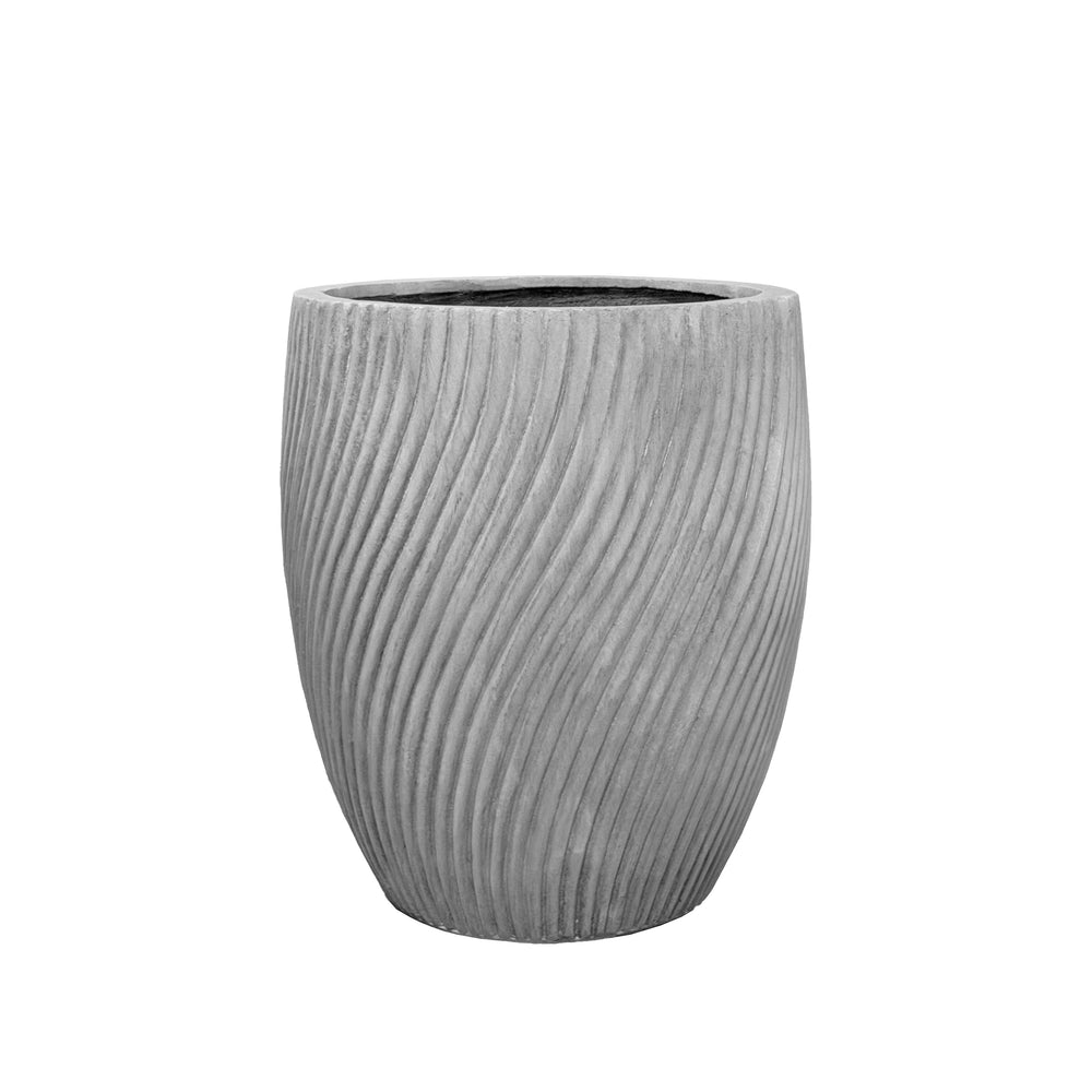 Doniczka betonowa Solstice - Jasnoszara - XL (40x46cm)