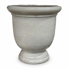 Duża ceramiczna doniczka Titan - Kremowa